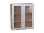 Шкаф верхний с 2-мя остекленными дверцами Валерия-М