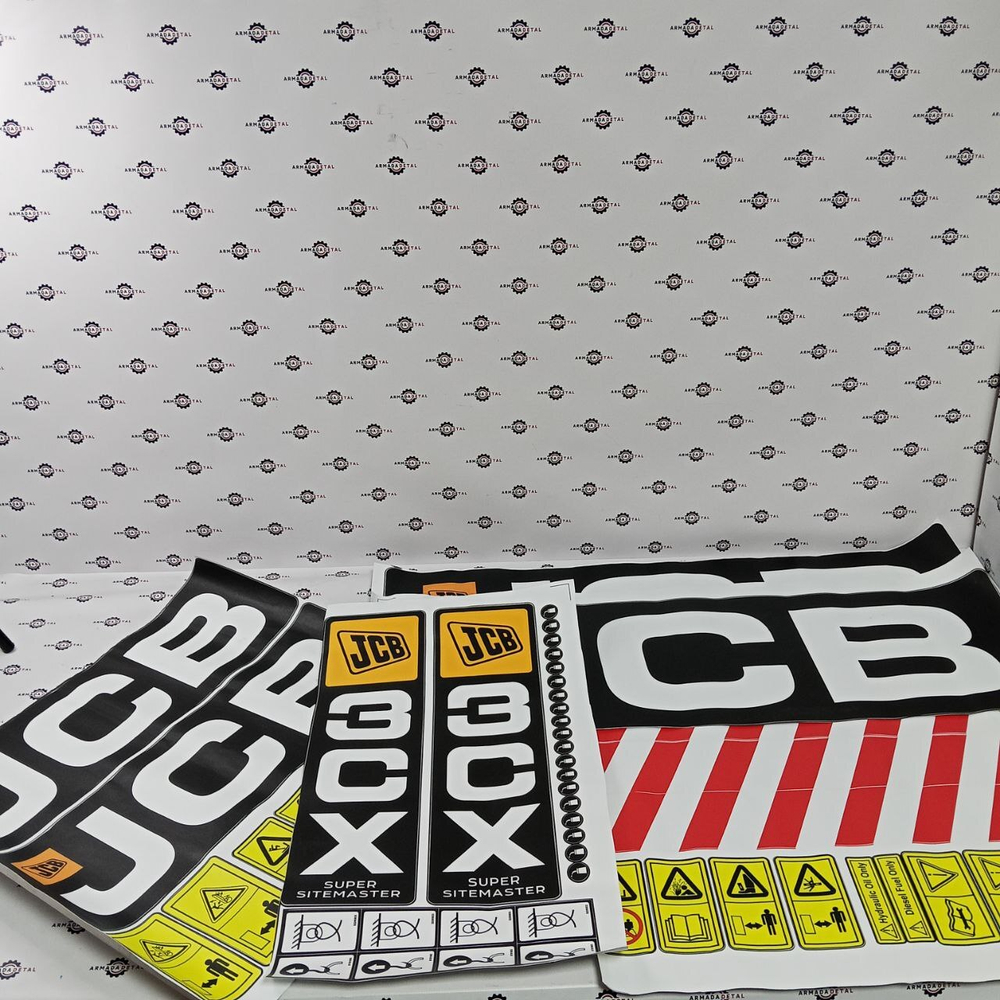 Комплект наклеек "JCB 3CX Super" | Аналог