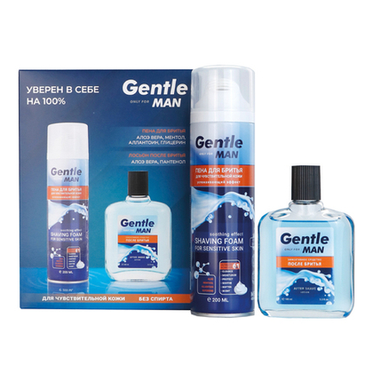 Косметический набор для муж. Gentle (пена для бритья 200 мл + лосьон после бритья 100 мл)