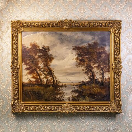 Винтаж: Картина «Перед грозой»