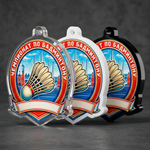 Акриловая медаль Бадминтон 1756-050