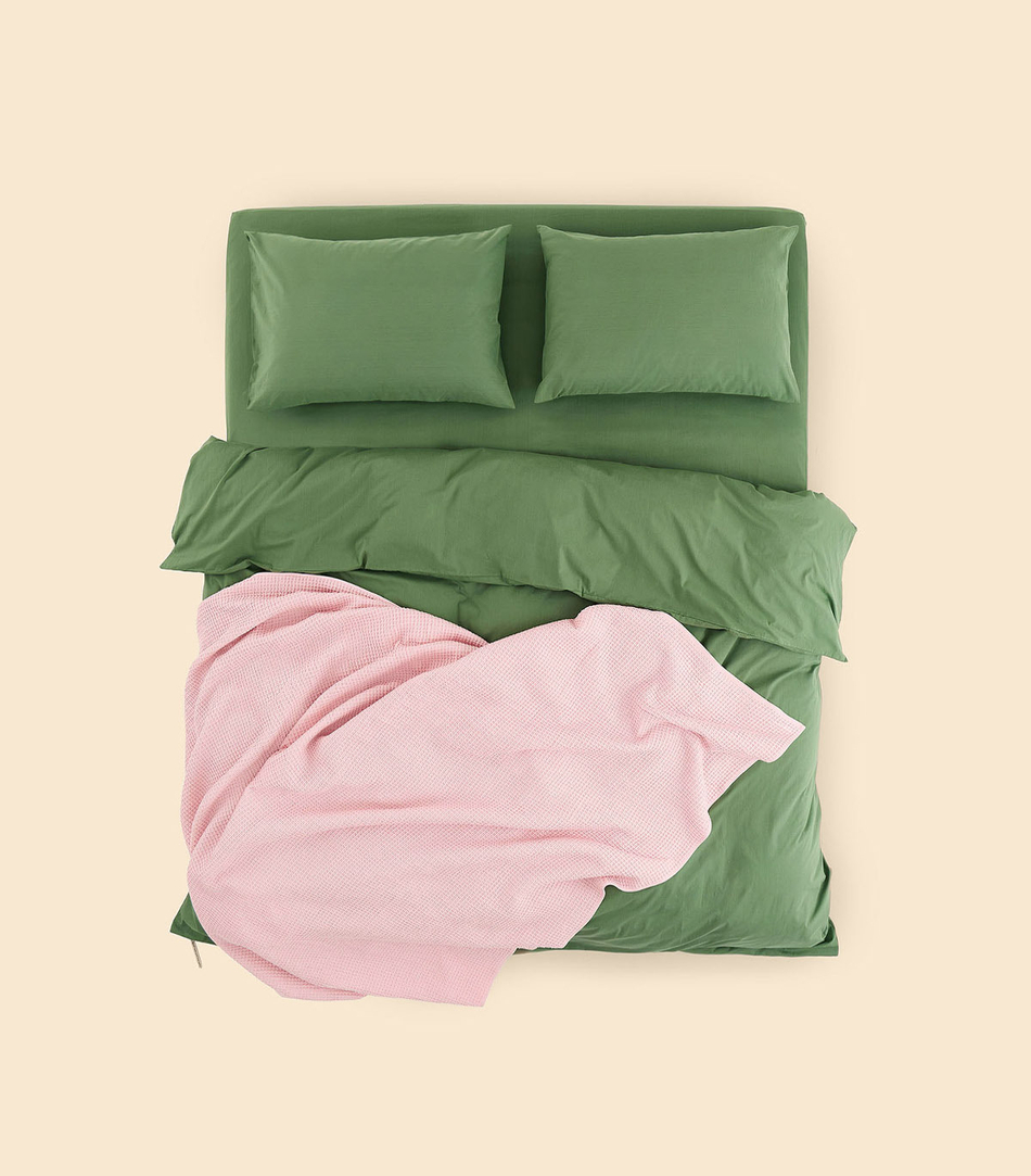 Пододеяльник - Melange Olive - 135x200