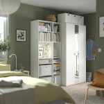 Шкаф  - VIHALS IKEA/ ВИХАЛС ИКЕА, 200x57x200 см, белый