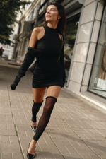 Платье двойное мини