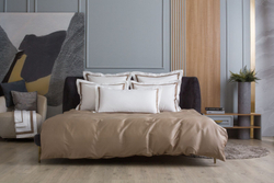 Наволочки 2шт 70х70 German Grass Alpine Caramel Beige Allure с широким кантом