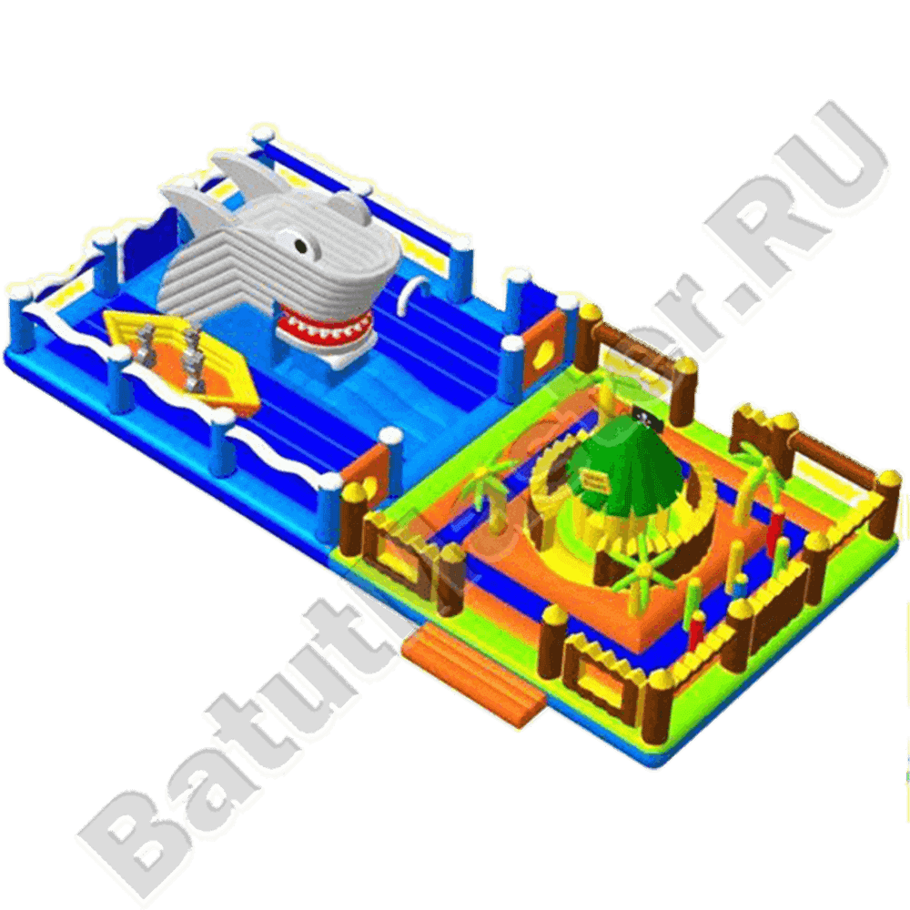 Коммерческий надувной батут "Остров сокровищ 2"