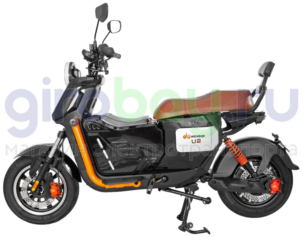 Электроскутер WENBOX U2 PRO 1500W (60V/45Ah) - Чёрный фото №4
