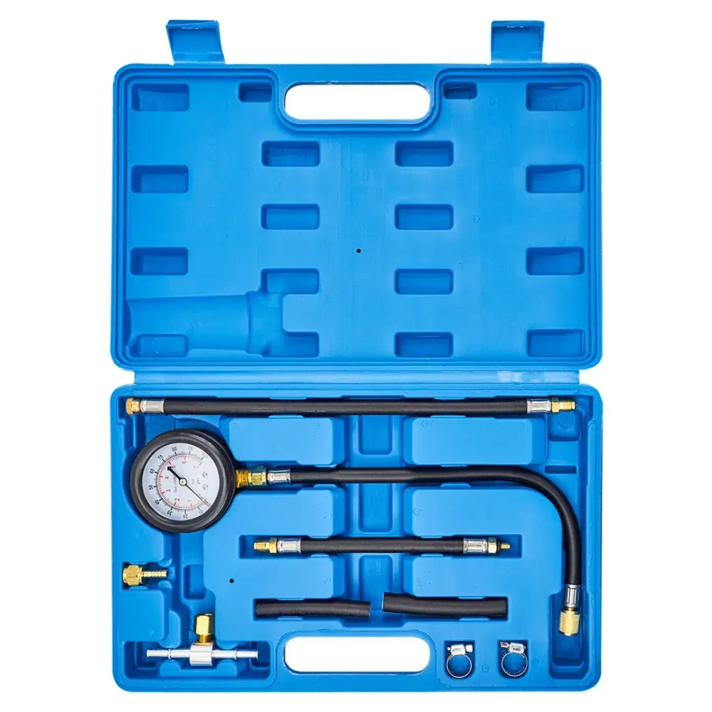 Манометр для измерения давления топлива в комплекте с переходниками 9пр. Forsage F-946G08