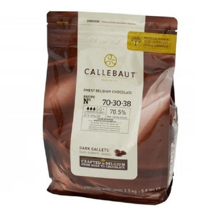 Горький шоколад 70,5% 2,5кг Callets Callebaut