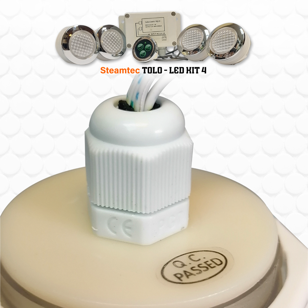 Комплект освещения(хромотерапия) Steamtec TOLO-LED01-kit2, 4 лампы