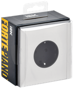 FORTE&PIANO Розетка 1-местная с заземлением без защитных шторок безвинтовое крепление 16А FP214M металл белый IEK