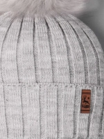 Шапка зимняя для мальчика на завязках и снуд