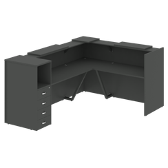 Onix Ресепшн O.R-K-27 Антрацит 1968*2573*1187