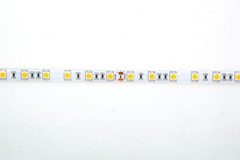 Лента светодиодная SMD нейтральная DC24V 14, 4W/m 4000K 1080Lm/m 60д/м CRI>95 IP65,  упаковка 5 метров,  ширина 10мм,  высота 2мм,  самоклейкая