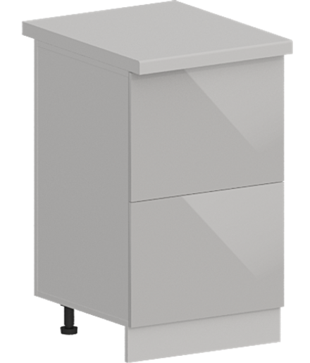 Кухня Модуль ШН2Я 500 Графит / Белый Софт