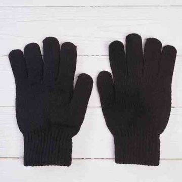 Перчатки одинарные (чёрн)