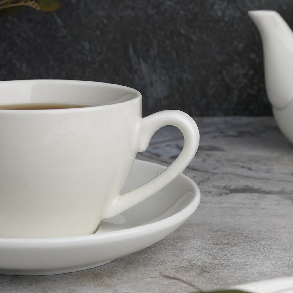 Чайная пара 200 мл белая d 8,6 см h6,2 см фарфор P.L. Proff Cuisine [4]