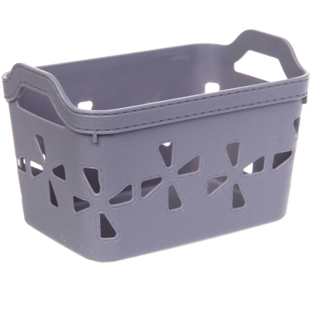 Корзина для хранения «БРУТТИ», цвет серая гавань, 18.5*12*12см (лейбл)