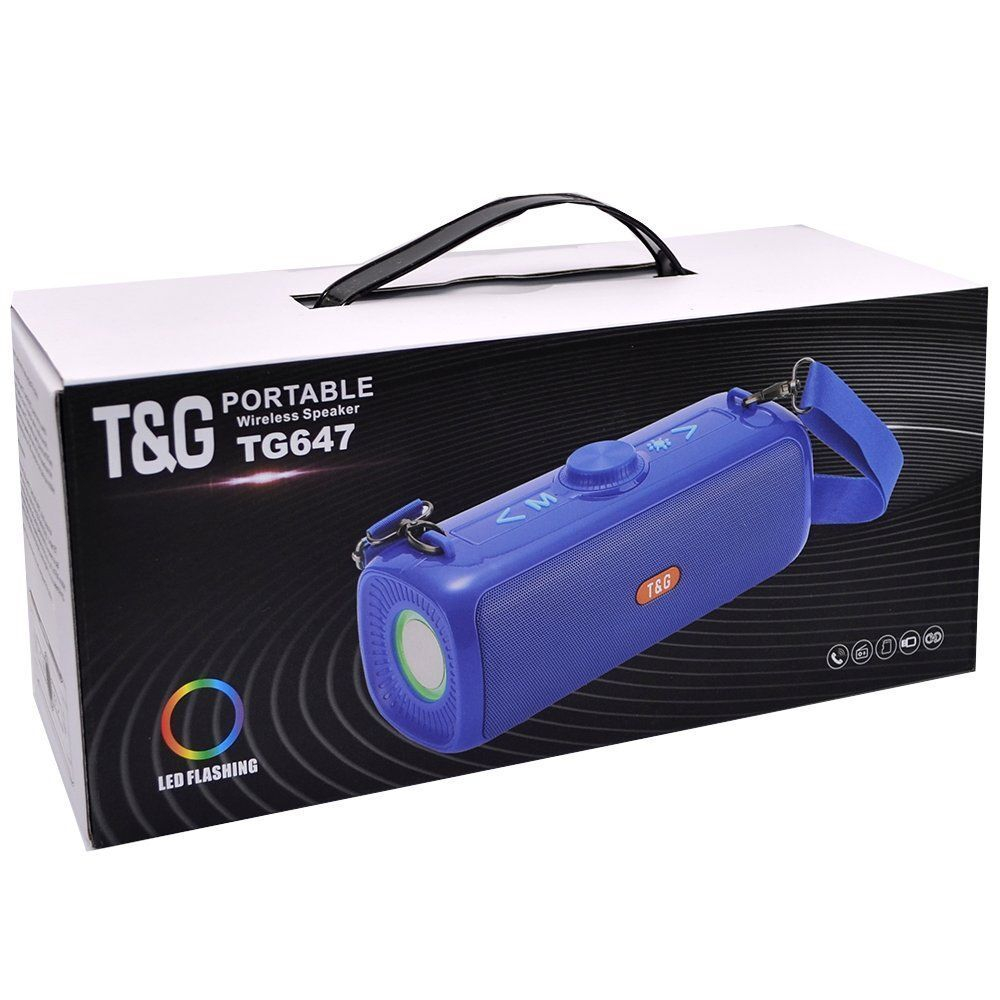 Беспроводная колонка TG-647 (10W/TF/FM) LED Flashing
