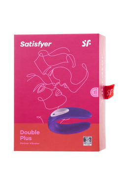 Многофункциональный стимулятор для пар Satisfyer Partner Toy Plus, силикон, фиолетовый, 18 см.