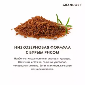Сухой корм Grandorf DOG Turkey MINI для взрослых собак мелких пород, индейка