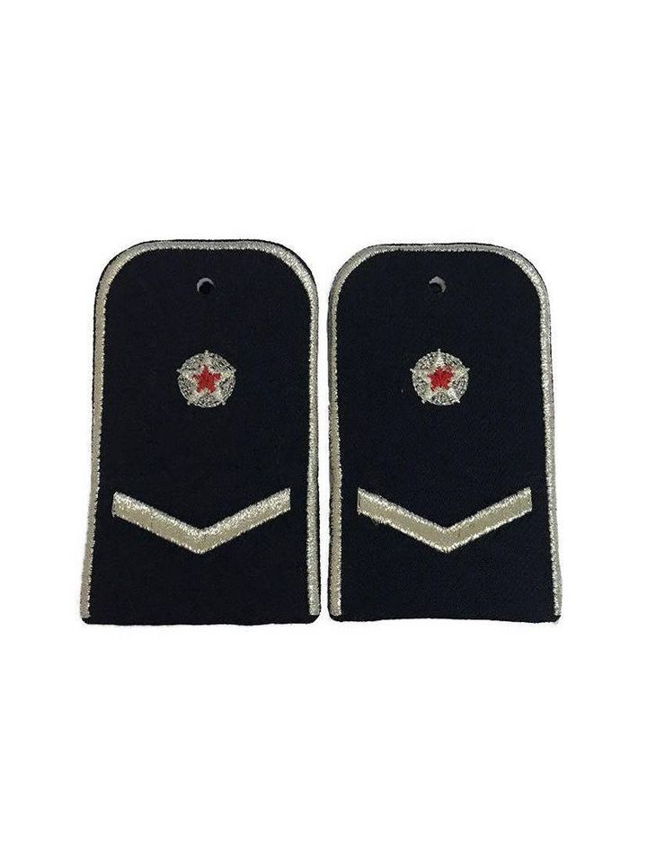 Погоны Метрополитена вышитые синие (1 лычка 1 звезда)