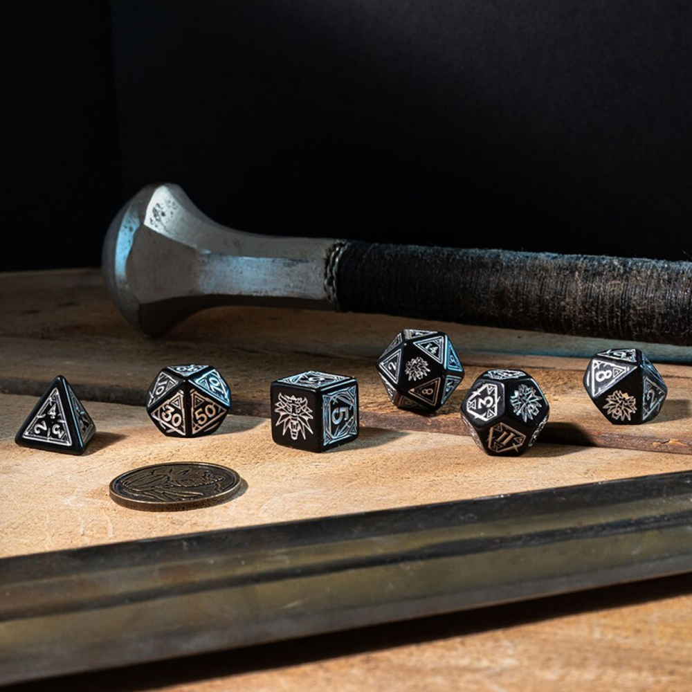 The Witcher Dice Set Geralt - Silver Sword