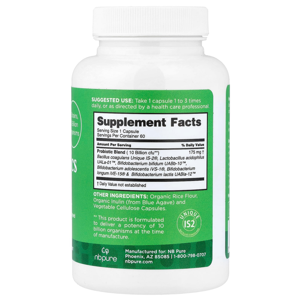 NB Pure, Poobiotics`` 60 капсул
