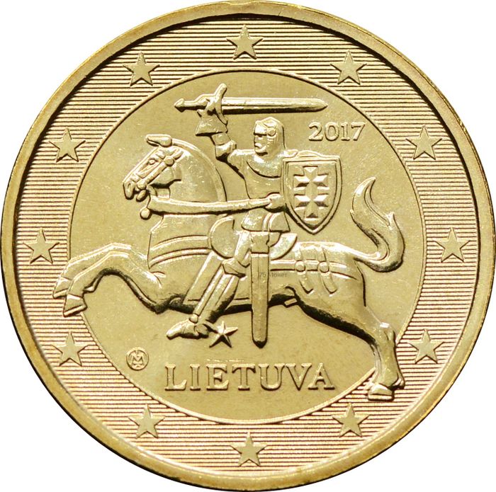 10 евроцентов 2017 Литва (10 euro cent)