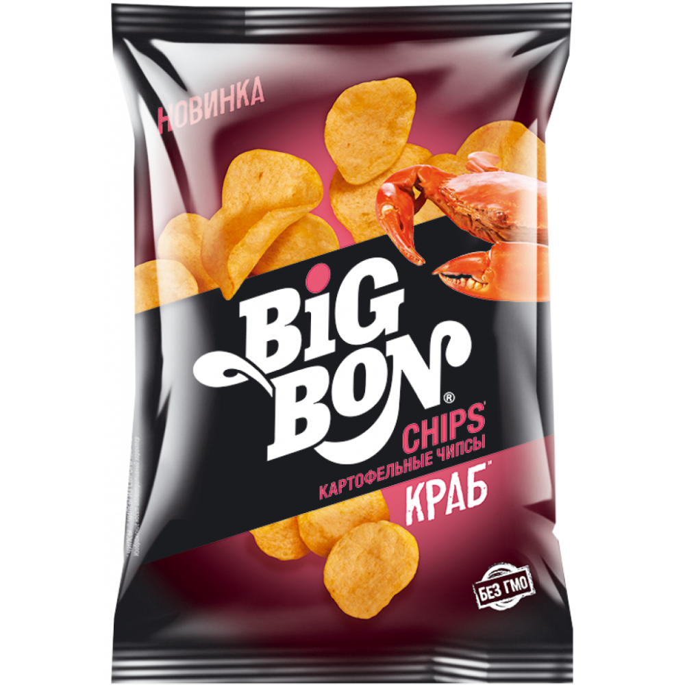 Чипсы Big Bon Краб 75 гр