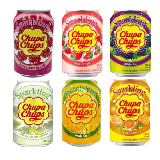 Напиток газированный Чупа Чупс Дыня со сливками Chupa Chups, 345 мл (Корея)