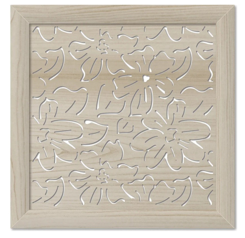 Экран для радиатора Стильный дом Цветы v547275 Дуб сонома 600х600 мм