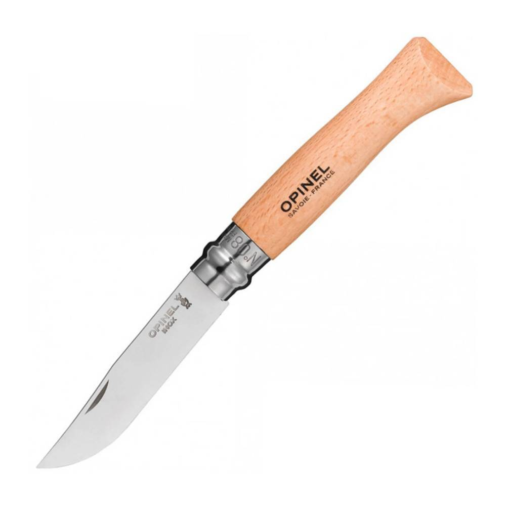 Нож Opinel №8, нержавеющая сталь, бук