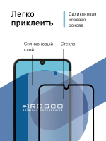Защитное стекло ROSCO для Samsung Galaxy A15 (арт.SS-A15-FSP-GLASS-BLACK )
