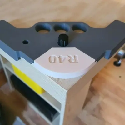 Радиусный шаблон для фрезера кондуктор скругления углов