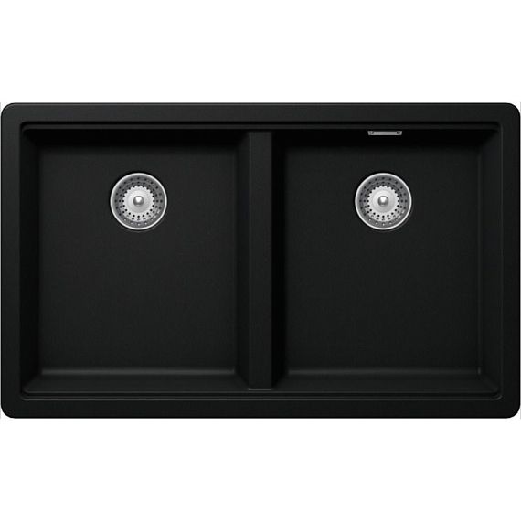 Мойка SCHOCK Greenwich 80-2 Cristadur (подстольный монтаж) пуро