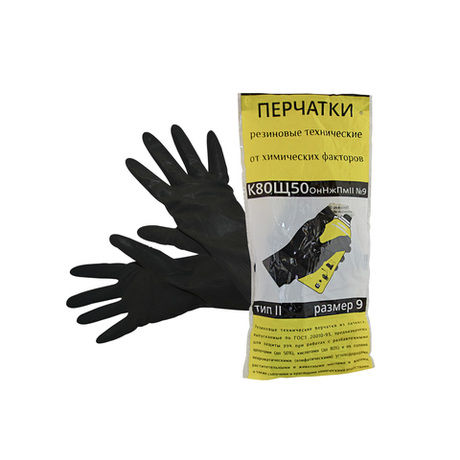 Перчатка КЩС-2 К80Щ50 р 9/200