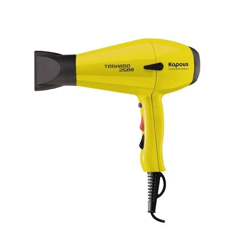 Профессиональный фен «Tornado 2500», желтый Kapous Professional