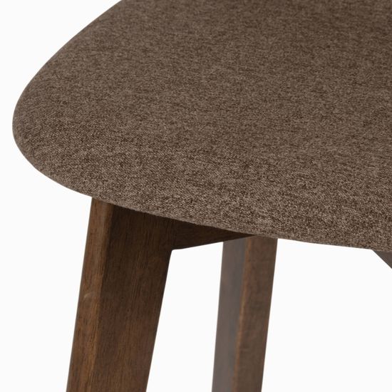 Барный стул Mora деревянный сиденье коричневая ткань 