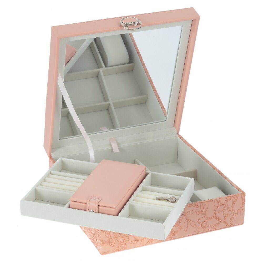 GAEM Шкатулка для украшений с дорожным футляром, L25 W25 H9 см