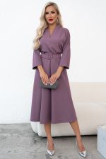 Платье Турин (сливовый)-46р-р Р11-1222 Nikol