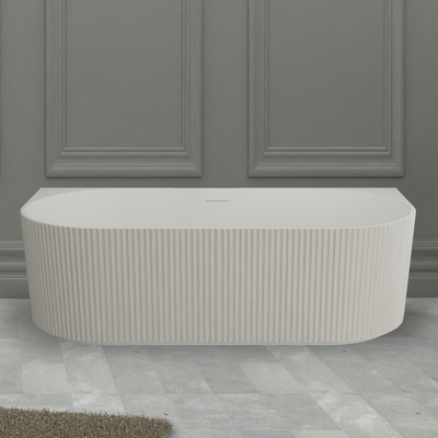 Ванна из искусственного камня ABBER Stein AS9630 белая матовая  170x75 см