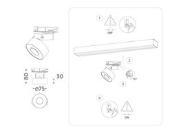 Ambrella Трековый однофазный светодиодный светильник Track System GL6863