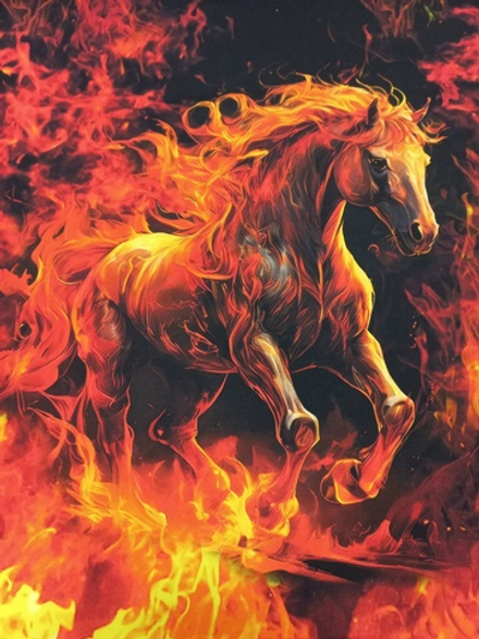 Кулирка Купон Лошадь в огне