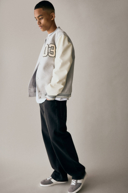 H&M Джинсы Baggy Fit, угольный