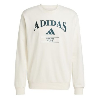 Мужская теннисная кофта Adidas Heritage Graphic Crew - chalk white/aurora ivy