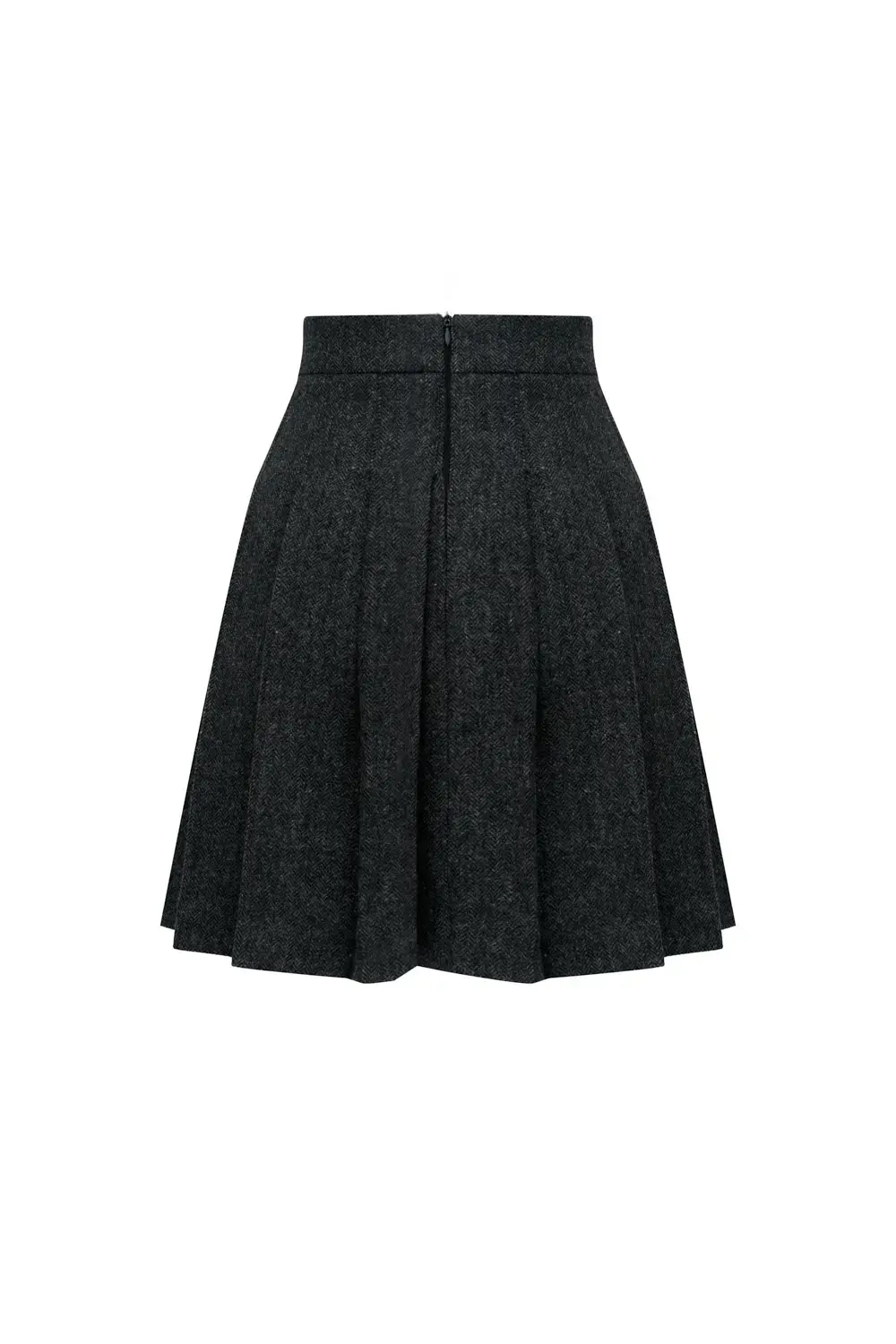 Юбка-мини графитовая