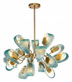 Люстра на штанге Indigo Fless 11033/18R Blue