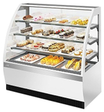 Витрина кондитерская Chilz VETE LUX 90 белый глянец, шлифованная нержавейка