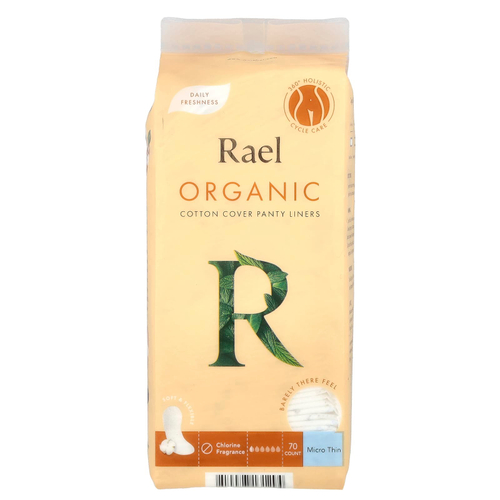 Rael, ежедневные прокладки из органического хлопка, ультратонкие, 70 шт.
